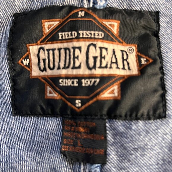 Field Tested Guide Gear Denim Overalls Men's Size Large - Excellent Condition - Picture 9 of 14
